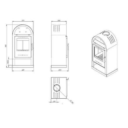  Купить Печь-камин NORDflam Teramo в Витебске Амазонка бай фото в Витебске