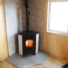 Купить Печь-камин Везувий ПК-01 (270) угловой бежевый 9 кВт в Витебске в Витебске