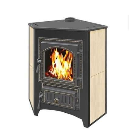 Печь-камин Везувий ПК-01 (270) угловой бежевый 9 кВт Амазонка бай фото в Витебске