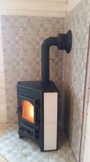 Купить Печь-камин Везувий ПК-01 (270) угловой красный 9 кВт в Витебске в Витебске