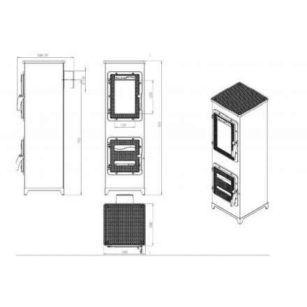 Купить отопительную печь Nordflam Padva Амазонка бай фото в Витебске