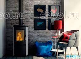 Купить Печь-камин Печь-камин Kratki Koza/AB/S/Kafel/Czarny в интерьере в Витебске Амазонка бай фото в Витебске
