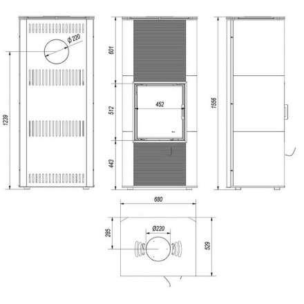 Купить кафельный печь камин Kratki NADIA KAFEL B RYFEL в Витебске