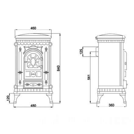 Печь-камин Ambra Eurokom Амбра Амазонка бай фото в Витебске