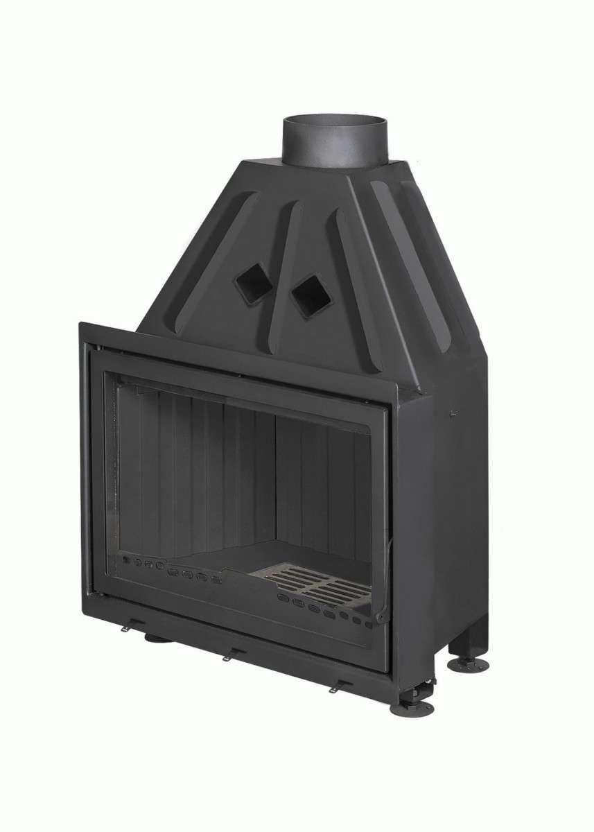 Каминная топка Экокамин Альфа 800 B черный шамот купить в Витебске