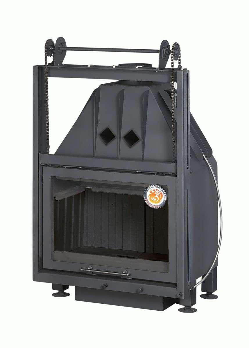 Каминная топка Экокамин Альфа 700K с контргрузом черный шамот купить в Витебске