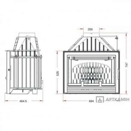 Каминная топка Invicta 700 Compact с шибером в Витебске