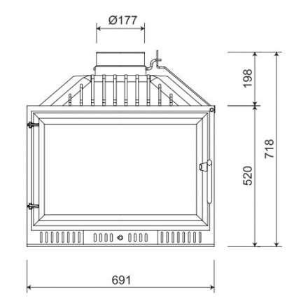 Каминная топка NORDflam Atina в Витебске