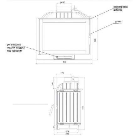 Каминная топка NORDflam Capri в Витебске