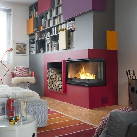 Каминная топка Invicta d’Angle Vitre стекло слева в Витебске