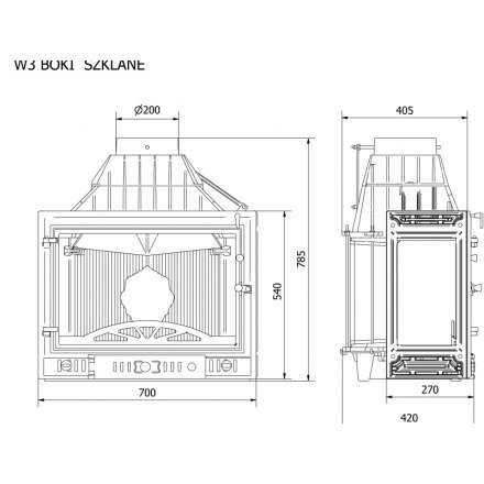 Каминная топка Kawmet W3PLB-16,7 кВт в Витебске