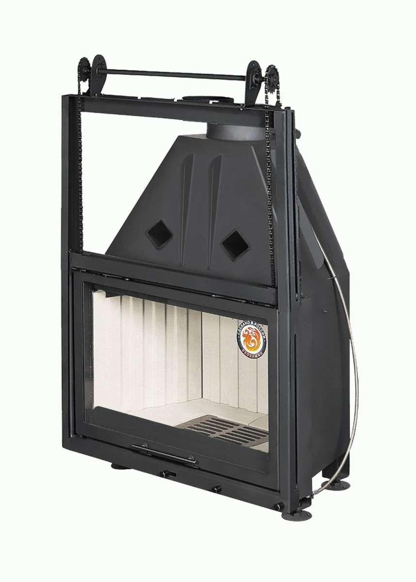 Каминная топка Экокамин Альфа 800 К с контргрузом купить в Витебске