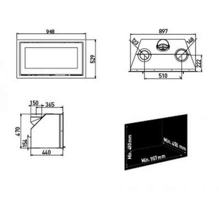 Каминная топка Lotus H470 W в Витебске