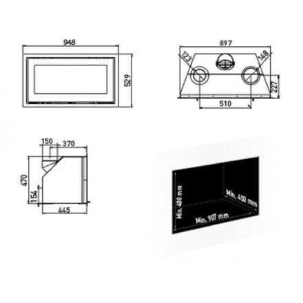 Каминная топка Lotus H470 W Magic в Витебске
