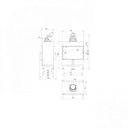 Каминная топка Kratki Lucy/14/T в Витебске