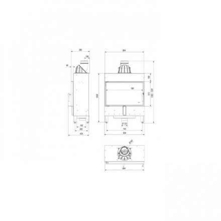 Каминная топка Kratki Lucy/14/Slim в Витебске