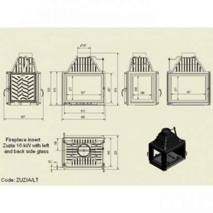 Каминная топка Kratki Zuzia/PT в Витебске