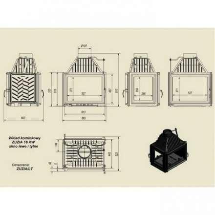 Каминная топка Kratki Zuzia/LT в Витебске