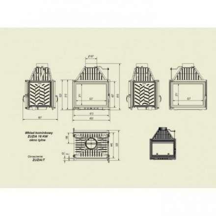 Каминная топка Kratki Zuzia/T в Витебске