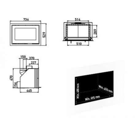 Каминная топка Lotus H470 Magic в Витебске