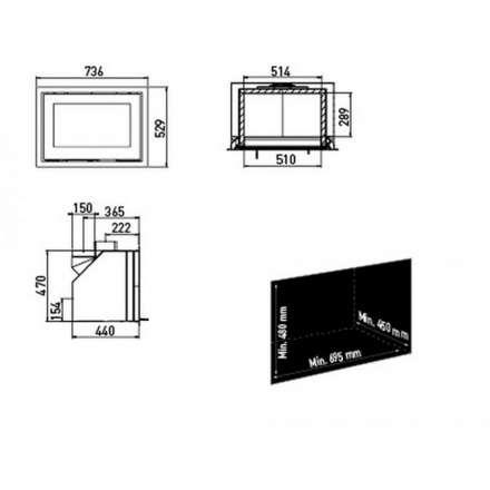 Каминная топка Lotus H470 в Витебске