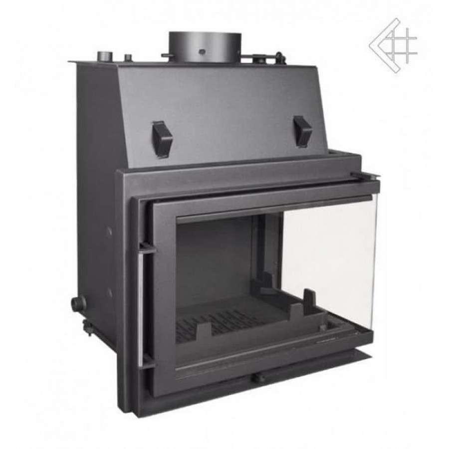 Каминная топка Kratki Zuzia/PW/BP/15/BS/W (угловое стекло справа, змеевик) Амазонка бай фото в Витебске