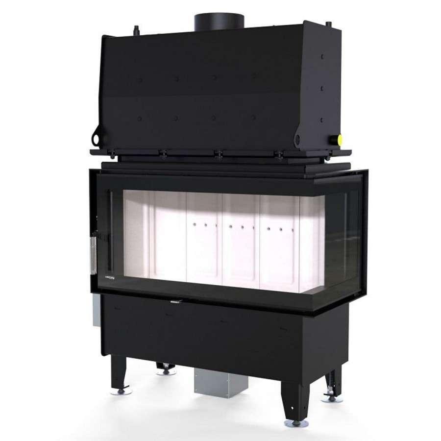 Каминная топка Defro Home RIVA ME BP SHORT угловая, с водяным контуром Амазонка бай фото в Витебске