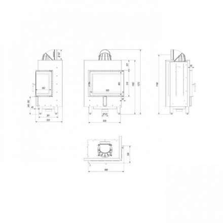 Каминная топка Kratki Lucy/12/P/BS в Витебске
