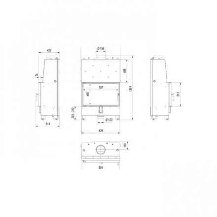 Каминная топка Kratki Lucy/PW/16/W в Витебске