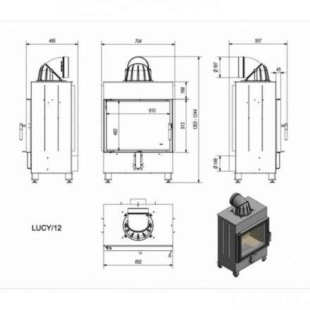 Каминная топка Kratki Lucy/12 в Витебске