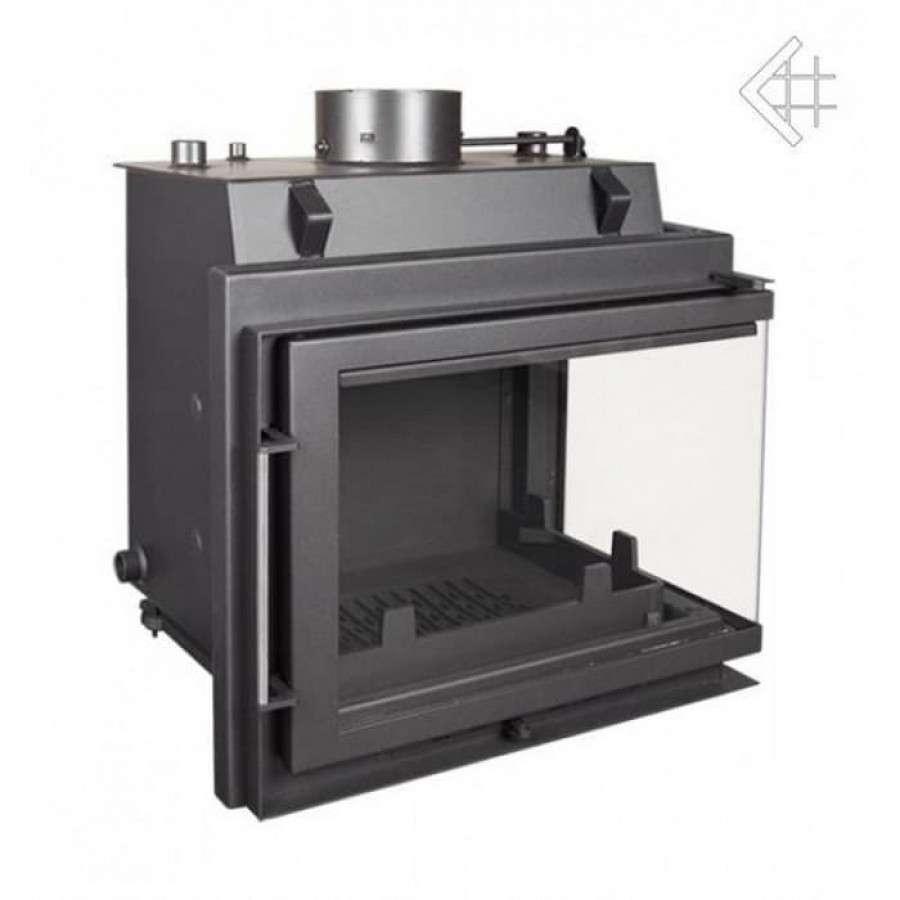 Каминная топка Kratki Maja/PW/BP/12/BS/W (угловое стекло справа, змеевик) Амазонка бай фото в Витебске