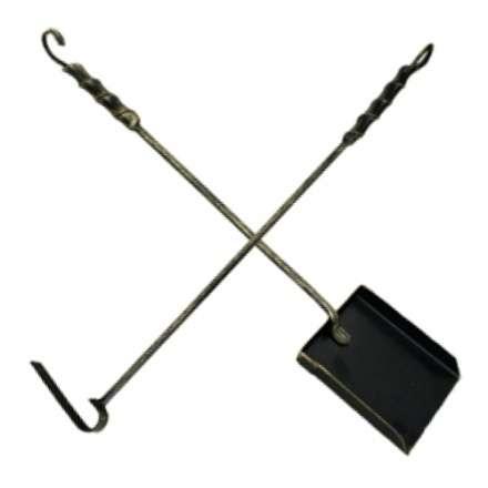 Набор кочерга и совок Везувий кованный купить в Витебске