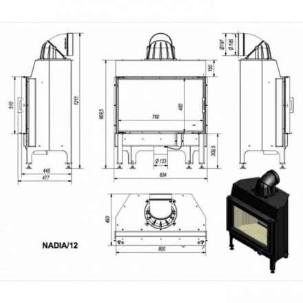 Каминная топка Kratki Nadia/12 в Витебске