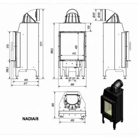 Каминная топка Kratki Nadia/8 в Витебске