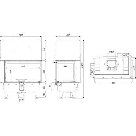 Каминная топка DEFRO HOME INTRA ME BL G в Витебске