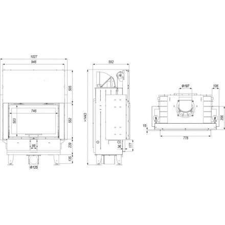 Каминная топка DEFRO HOME INTRA ME G в Витебске