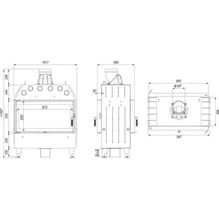 Каминная топка DEFRO HOME INTRA LA T в Витебске