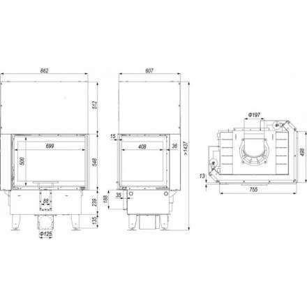 Каминная топка DEFRO HOME INTRA SM BP G в Витебске
