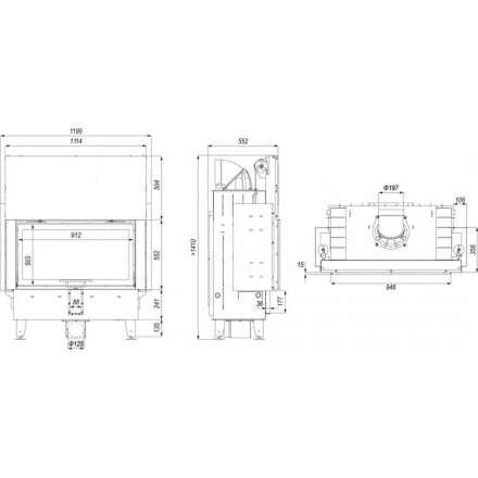 Каминная топка DEFRO HOME INTRA LA G в Витебске