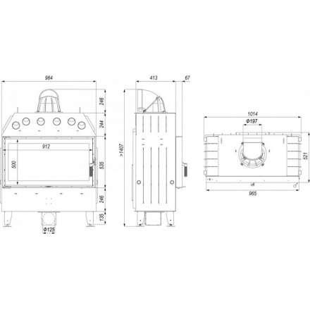 Каминная топка DEFRO HOME INTRA LA в Витебске