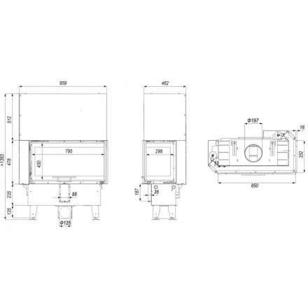 Каминная топка INTRA ME BP SLIM G в Витебске