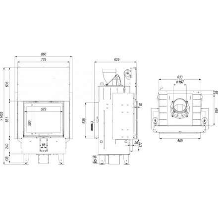Каминная топка DEFRO HOME INTRA SM T G в Витебске
