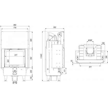 Каминная топка DEFRO HOME INTRA SM G в Витебске