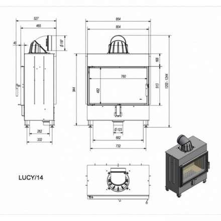Каминная топка Kratki Lucy/14 в Витебске