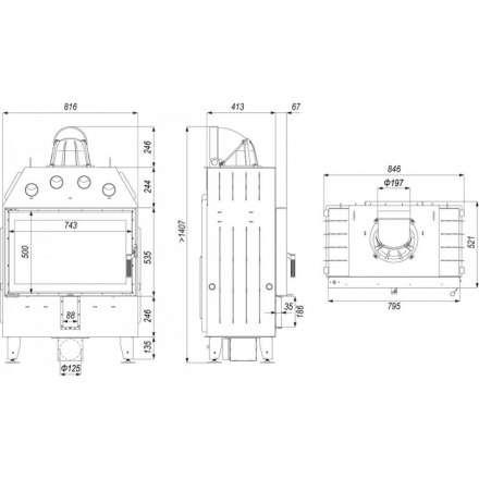 Каминная топка DEFRO HOME INTRA ME в Витебске