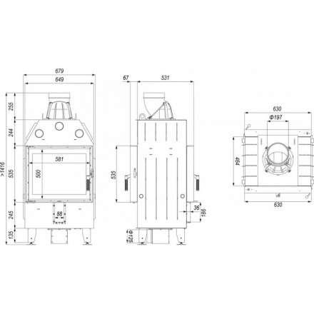 Каминная топка DEFRO HOME INTRA SM T в Витебске