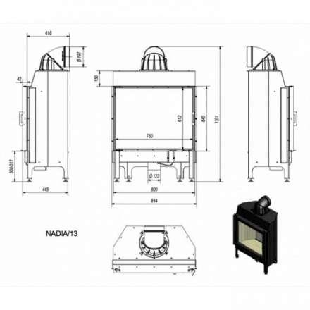 Каминная топка Kratki Nadia/13 в Витебске