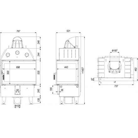 Каминная топка DEFRO HOME INTRA SM BP в Витебске