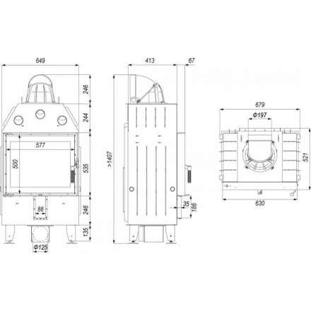 Каминная топка DEFRO HOME INTRA SM в Витебске