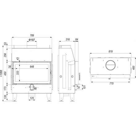 Каминная топка IMPULS ME в Витебске